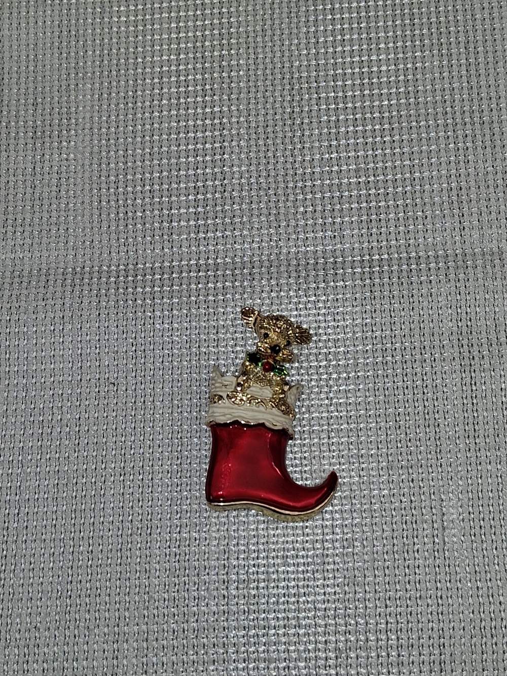 Red Women's Holiday Boot Pin - Unbranded